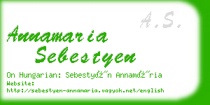 annamaria sebestyen business card